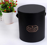 Vente en gros de grandes boîtes rondes en carton faites sur mesure, emballages de fleurs Roses, boîtes de fleurs rondes en carton faites à la main