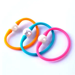 Wholesale Cheap Personalized Adjustable Freshwater Pearl Silicone Bracelets Custom Jewelry