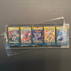 Boîte <span class=keywords><strong>de</strong></span> présentation en acrylique pour booster packs, couvercle magnétique, capacité <span class=keywords><strong>de</strong></span> 5 packs, pour cartes Pokémon, Magic, <span class=keywords><strong>Yu</strong></span>-<span class=keywords><strong>Gi</strong></span>-<span class=keywords><strong>Oh</strong></span>, TCG, boîte <span class=keywords><strong>de</strong></span> collection - Product Image 1