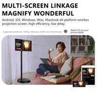 Moniteur Portable Tactile Grand Écran LCD Intelligent de 21,5 Pouces pour Équipement de Diffusion en Direct, Android 12/13