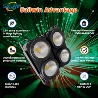 SAILWIN Factory 4 mata 4X100W 400W COB LED lampu Par DMX lampu Blinder penonton RGBW 4in1 lampu DJ panggung klub