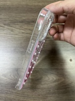 Coque de téléphone en TPU de luxe avec design perle pour iPhone 17 16 15 14 13 12 11 et Vivo V70 Y05 Y31D Y400 V60, avec nœud et diamants