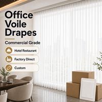 Voilages professionnels pour bureaux, rideaux en voile de qualité commerciale, vente en gros directe usine pour hôtels, restaurants, sur mesure