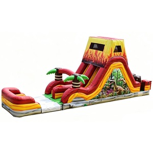 <span class=keywords><strong>Castillo</strong></span> Inflable Retro con Obstáculos, Tobogán y Pista <span class=keywords><strong>de</strong></span> Obstáculos para Niños - Product Image 2