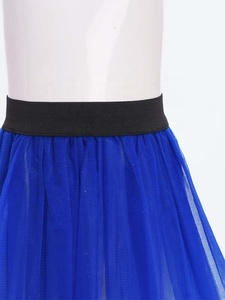 Falda de tul para niñas, falda tutú en capas, línea A, hasta la rodilla, falda de malla para fiesta, disfraz de baile rave, actuación en escenario, personalizada - Product Image 4