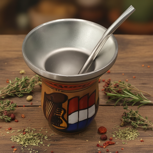 Venta al por mayor de fábrica: Mini taza de <span class=keywords><strong>mate</strong></span> <span class=keywords><strong>argentina</strong></span> de acero inoxidable con doble pared aislada y pajita - Product Image 5