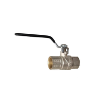 Robinet à bille en laiton manuel pour eau, ODM/OEM, 1/2 pouce, température moyenne, petites vannes forgées, poignée en fer