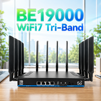 Router para Juegos OpenWRT 2.5G WAN/LAN WiFi 7 5G, ESIM, Doble SIM, Baja Latencia, Módem Inalámbrico de Grado Industrial OpenWRT para Jugadores Profesionales