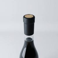 Capsules thermorétractables en PVC noir mat, taille personnalisée pour champagne et whisky