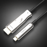 Câble USB C vers HDMI AOC 4K*60Hz Type C mâle vers HDMI mâle Câble à fibre optique active pour MacBook iPad Samsung 3-25M