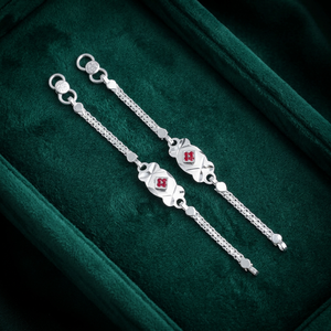 Fine <b>Charm</b> <b>Silver</b> Wrap Baby <b>Bracelet</b> Cute Design 11g Weight - Product Image 3