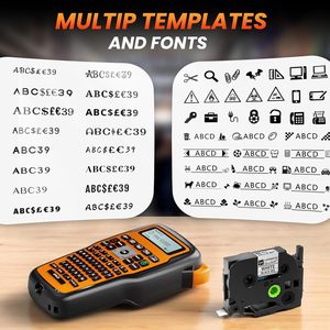 Draagbare labelmarkeringsmachine met tape E1000 Pro <span class=keywords><strong>Handheld</strong></span> labelmaker Krimpkouslabeler voor de bouw QWERTY-toetsenbord - Product Image 3