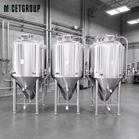 Fermenteur conique double paroi en acier inoxydable 304 de 1000 L, cuve de fermentation commerciale pour bière et kombucha, équipement de brasserie 20 barils