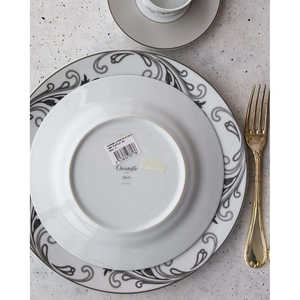 Bernardeau French Porcelain Dinnerware Sets Mix and Match Table <b>Place</b> <b>Settings</b> with Decoration - Product Image 2