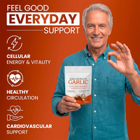 Gélules d'extrait d'ail inodore vieilli avec CoQ10 Ubiquinol Vitamine K2 MK7 – Complément de soutien cardiaque et cardiovasculaire