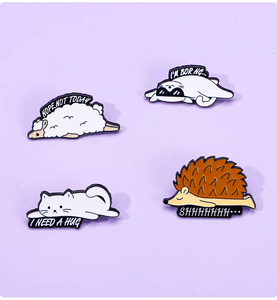 Metal Crafts Accessory Design Your Own Enamel <strong>Pins</strong> Custom Hard Enamel <strong>Pin</strong> Funny Cartoon <strong>Animals</strong> Duck Lapel Badges - Product Image 4