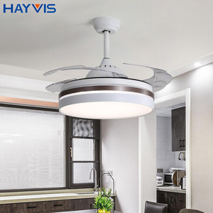 Nhà máy trực tiếp phòng ngủ phòng khách 42inch Sắt ABS Blades điều khiển từ xa thay đổi độ sáng có thể sạc lại 3cct LED trần người hâm mộ với ánh sáng - Product Image 1