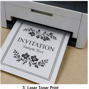 Rouleau de film réactif pour toner d'imprimante laser pour plastifieuse, invitations DIY, certificats, finition brillante ou mate, or ou argent - Product Image 3