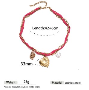 Collier pendentif en acier inoxydable pour femme <span class=keywords><strong>N249</strong></span> - Product Image 4