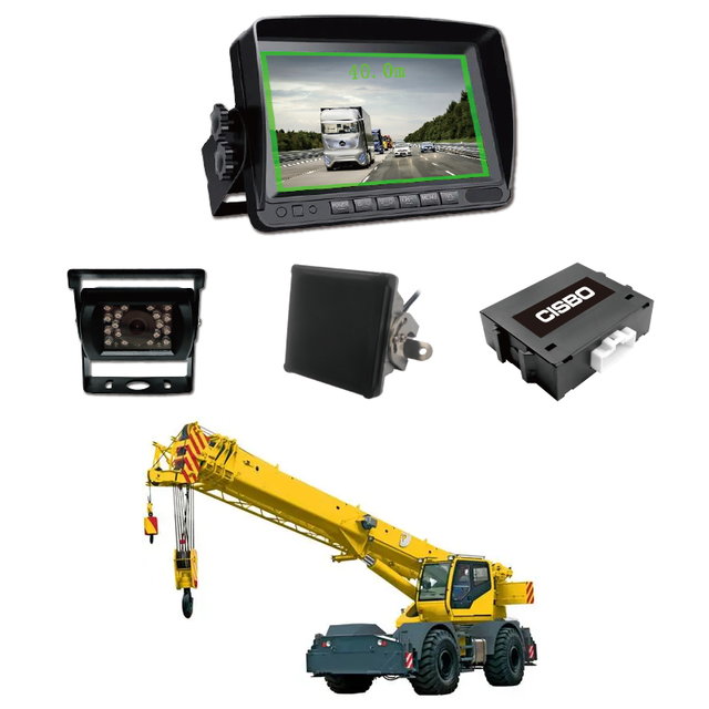 Crane Camera System with 7 Inch Monitor Night View 1080PC Camera Waterproof Rear Sensor for Heavy Duty Equipment