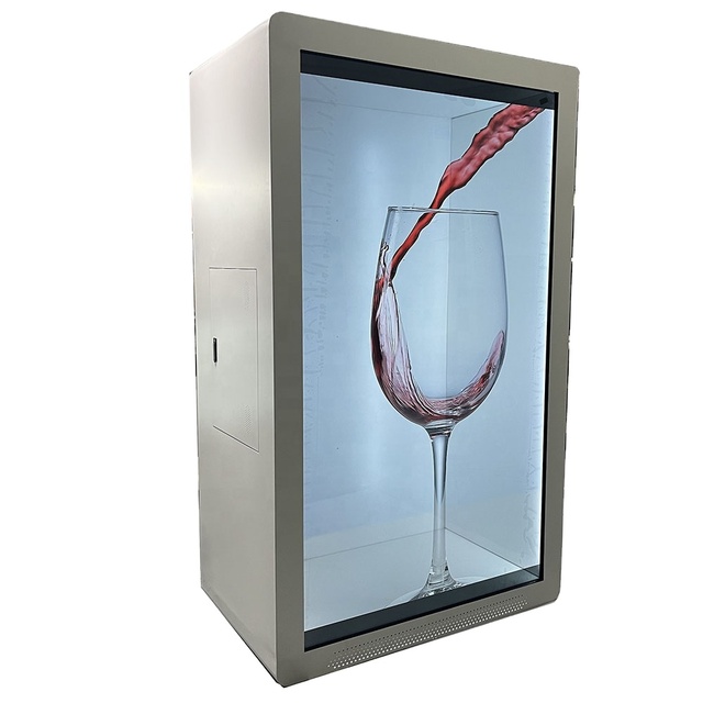 86 Inch Indoor Human Size 3D Hologram Display showcase Interactive Cabinet Video Holographic Box Lcd Transparent Holobox