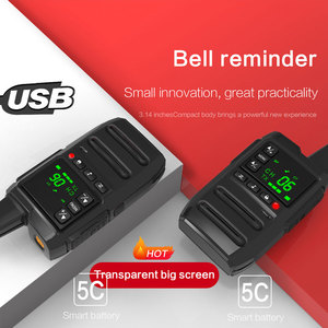 Bộ Máy Liên Lạc Không Dây Cầm Tay Bộ Thu Phát Vô Tuyến Nghiệp Dư PMR 446 FRS PTT Bộ Đàm Mini <span class=keywords><strong>UHF</strong></span> Cho Nhà Hàng Khách Sạn - Product Image 2