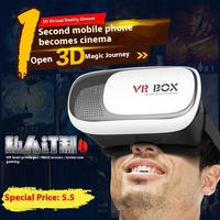 Vente directe : Lunettes de réalité virtuelle VR Box 3D de deuxième génération populaires, pour théâtre 3D, montées sur la tête, pour sports mobiles