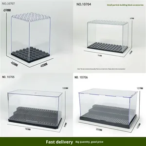 Vitrine anti-poussière pour jouets <span class=keywords><strong>LEGO</strong></span>-Boîte de rangement en acrylique pour modèle de voiture Collection de blocs de construction en briques en plastique - Product Image 2
