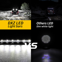 Barre lumineuse LED DXZ BAR-D1 ultra-mince de 13 pouces, 18W, 12-24V, pour voiture/camion, éclairage de travail tout-terrain 4x4, lumière auxiliaire pour la modification/amélioration