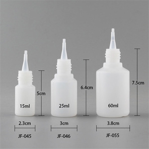 Sanle Custom <b>Plastic</b> Bottles 12 25 55ml Squeeze With Pointed Nozzle For Cosmetic <b>Packaging</b> - Product Image 2