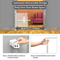Nouvelle barrière de sécurité pour bébé, installation facile, barrière en maille pour la sécurité des enfants, barrière rétractable pour bébé