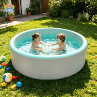 Piscine gonflable ronde en drop stitch 3x3x1.2m, personnalisable avec logo, certifiée CE EN ISO, vente directe usine pour la maison