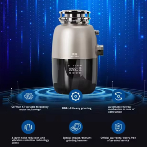 Triturador de Basura Eléctrico Automático para Cocina X30, Triturador de Residuos Alimenticios Doméstico con Motor DC, Triturador de Desechos para Montar en el Fregadero - Product Image 4