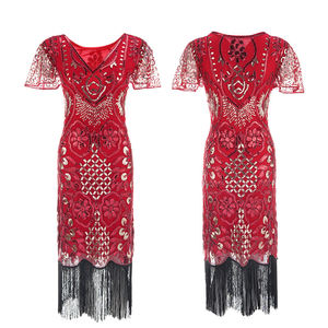 Vestido de Noche 2025 Estilo Flapper Años 20, Talla Grande, Estilo <span class=keywords><strong>Gran</strong></span> Gatsby, con Lentejuelas y Cuentas, Vestido Casual para Mujer - Product Image 5