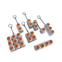 Porte-clés anti-stress en forme de pain au caramel, bouton de clavier, capuchon de clavier, clavier DIY, jouet anti-stress pour adultes