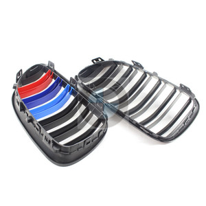กระจังหน้าทรง M สีดำด้านแบบเส้นคู่ สำหรับ BMW E92 E93 ผลิตจากพลาสติก ABS อะไหล่เปลี่ยนกันชน สำหรับการดัดแปลงและอัปเกรด - Product Image 3