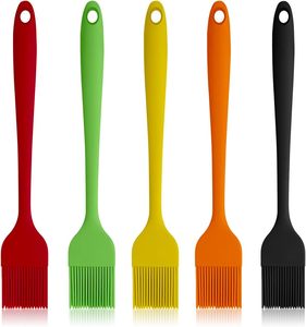 Wholesale <b>BBQ</b> Silicone Brush BPA Free Silicone Baking Pastry Oil Brush Silicone Basting Brush for Kitchen - Product Image 1