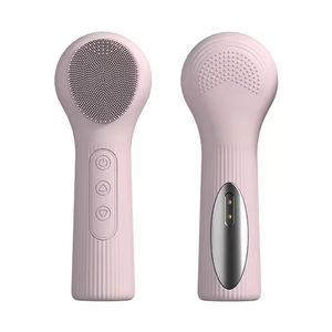 Compressas quentes Deep Clean Aquecido Elétrico Recarregável Face Scrubber Esfoliante Escova Powered Sonic Facial Limpeza Escova - Product Image 1