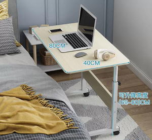 Sinh viên tìm hiểu Trắng Chiều cao có thể điều chỉnh máy tính bàn hàng đầu bằng gỗ hiện đại giá rẻ di chuyển bánh xe máy tính bàn máy tính xách tay đứng để bán - Product Image 3