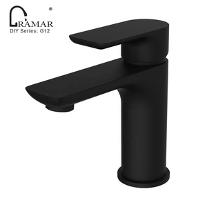<span class=keywords><strong>Robinet</strong></span> de lavabo de salle de bains, bricolage, kn en laiton Chrome noir Rose or de toilette - Product Image 1