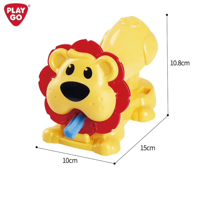 Playgo rừng động vật Báo Chí sư tử bùn keo máy màu đất sét đồ chơi/Bột đồ chơi tùy biến