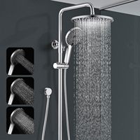 Support de barre coulissante réglable en hauteur pratique pour ensemble de douche, idéal pour la salle de bain, écologique et facile à installer