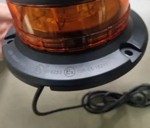 LED 3535 Aluminum Amber Mining 24v Truck Strobe Flashing Lamp Strong Magnetic IP65 Rotated Emergency Led Beacon Marinated Light