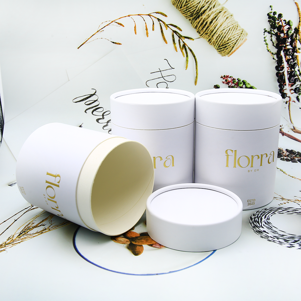 Customized White Paper Tube White Paper Tube Packaging Paper Tube White With Low Price