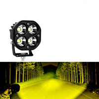 Projecteur LED à 4 lentilles, design trèfle, haute puissance, longue portée, large couverture routière, projecteur tout-terrain