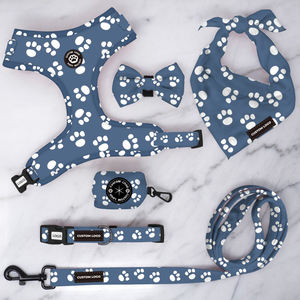 Tali Kekang Anjing Cetak Hitam Putih dan Tas Kotoran Tali Hewan Peliharaan - Product Image 4