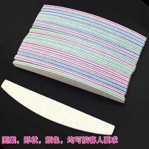 Lot de limes à <span class=keywords><strong>ongles</strong></span> Double face, 100/180, en papier de verre, zèbre gris, <span class=keywords><strong>pour</strong></span> Gel UV, outil de manucure, 10 pièces - Product Image 2