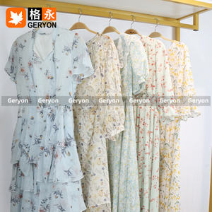 Geryon abiti in seta Vintage sfusi sacco di raso Chiffon usato avvolgente Ropa Usada Australia donne donne Top abbigliamento usato balle - Product Image 6