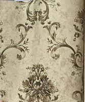 Papier peint PVC Damassé Ignifuge Imperméable pour Projets Hôteliers Haut de Gamme, Cuisines, Écoles – Style Vintage – Vente en Gros