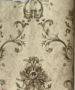 Papel Tapiz Vintage Verde Damasco, Papel Tapiz de Vinilo PVC con Patrón Floral Europeo de Lujo para Sala de Estar, Dormitorio, Decoración del Hogar - Product Image 3
